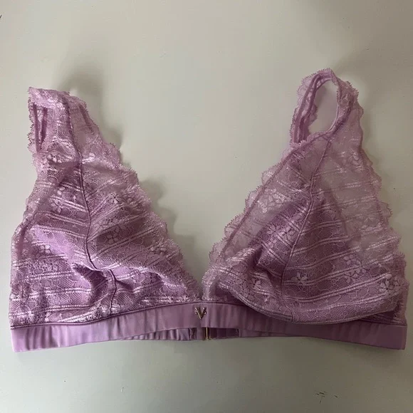 Lace Bralette Set - Black and Purple - Picture 2 of 5